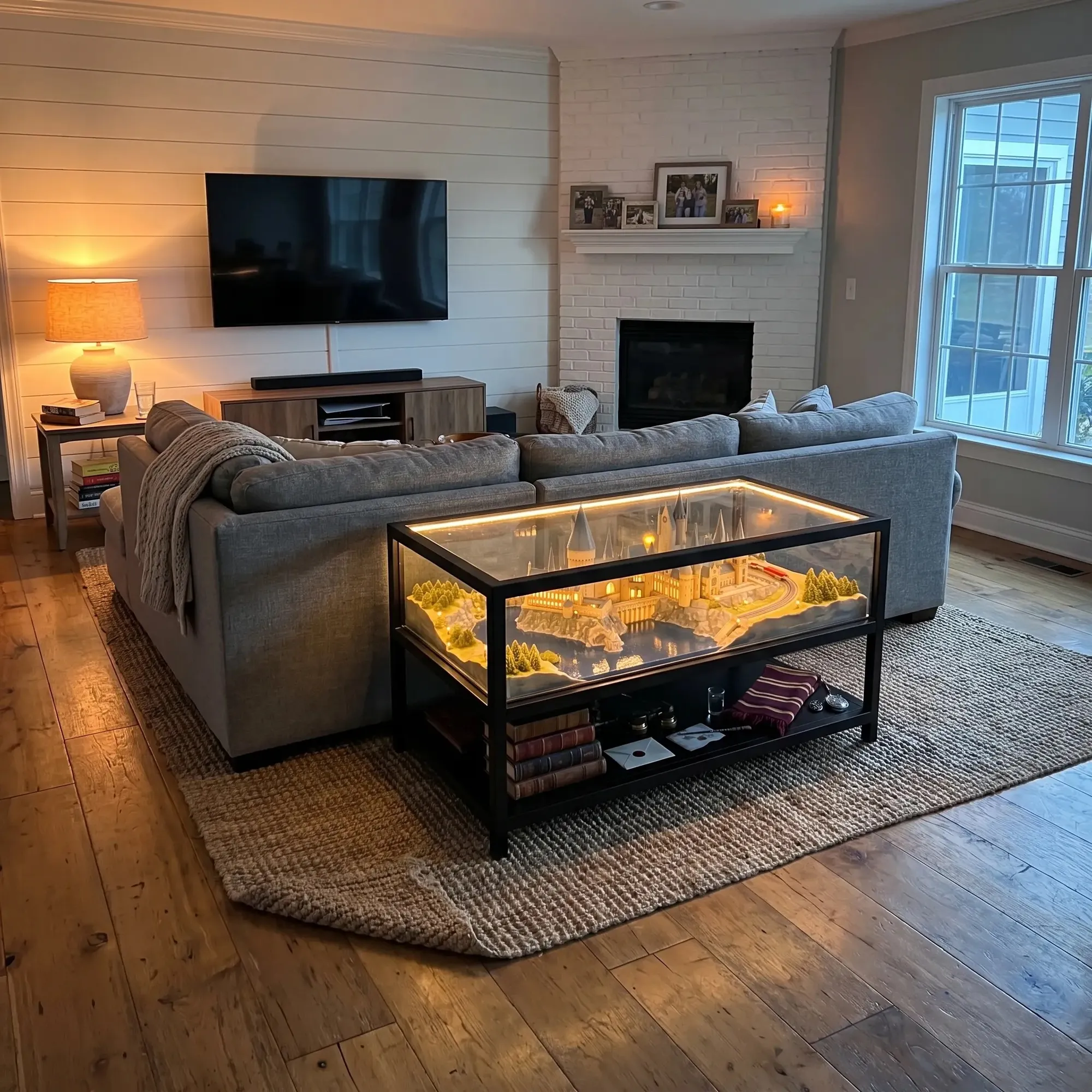 Hogwarts Table in a living room